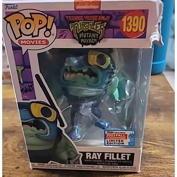 Funko Pop! TMNT- Ray Fillet #1390 Vinyl Figure 2023 Fall LIMITED edition NEW - Picture 1 of 4